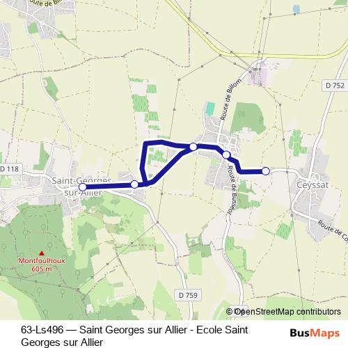 63-Ls496 bus Line Map