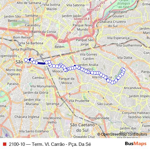 2100-10 bus Line Map