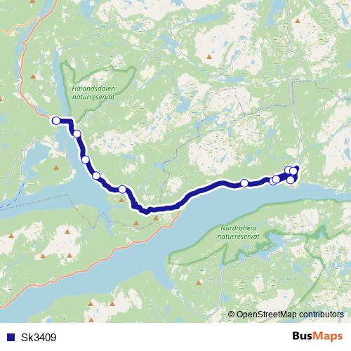 Sk3409 bus Line Map