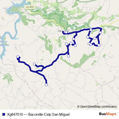 Xg647010 bus Line Map