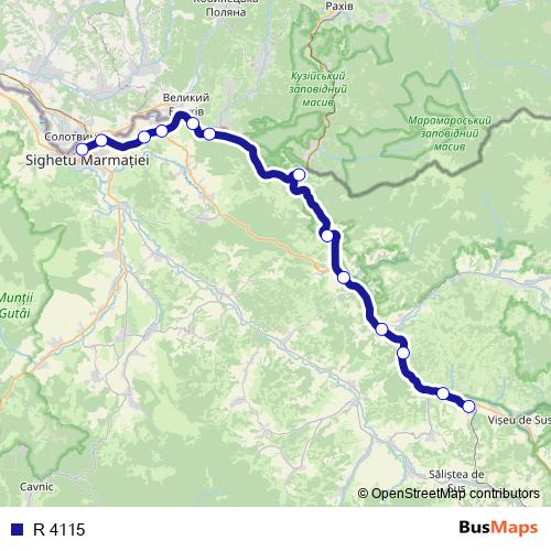 R 4115 rail Line Map