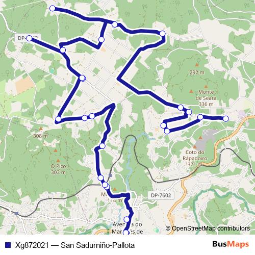Xg872021 bus Line Map