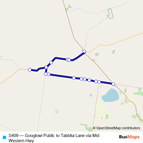 S409 bus Line Map
