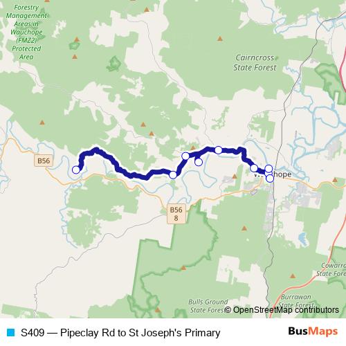 S409 bus Line Map