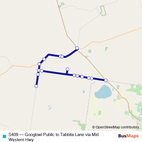 S409 bus Line Map