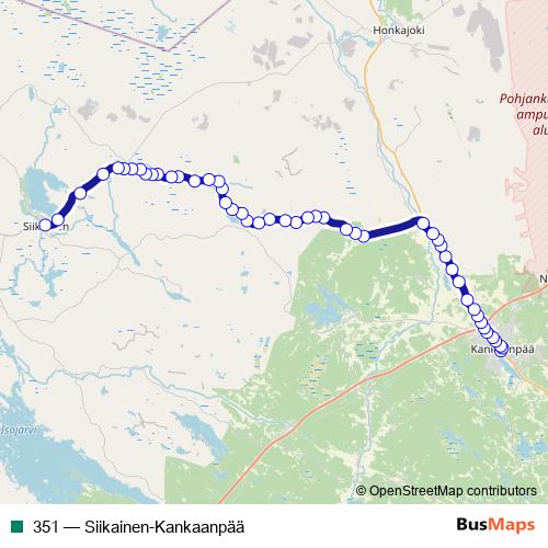351 bus Line Map