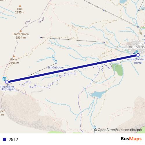 2912 cable-car Line Map