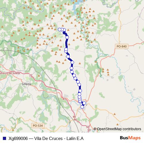 Xg699006 bus Line Map