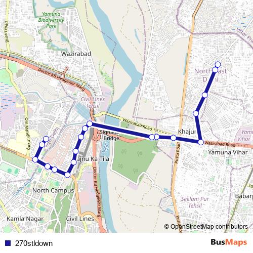 270stldown bus Line Map