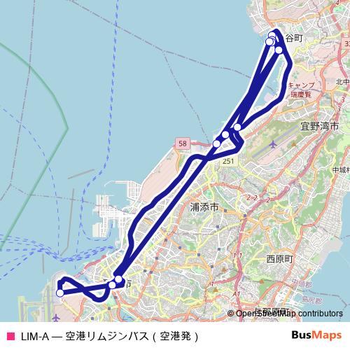 LIM-A bus Line Map