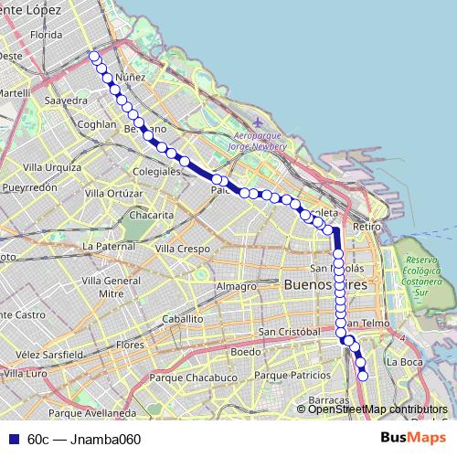 60c bus Line Map