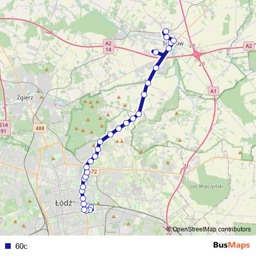60c bus Line Map