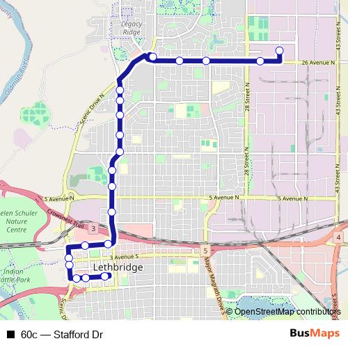 60c bus Line Map