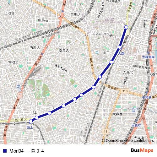 Mori04 bus Line Map