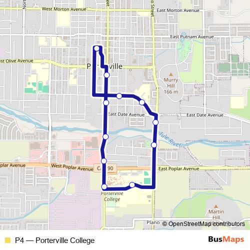 P4 bus Line Map
