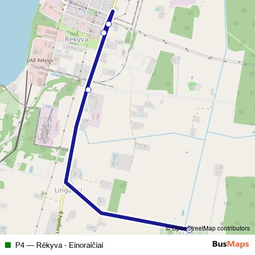 P4 bus Line Map