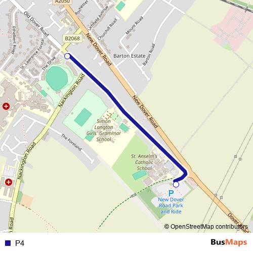 P4 bus Line Map