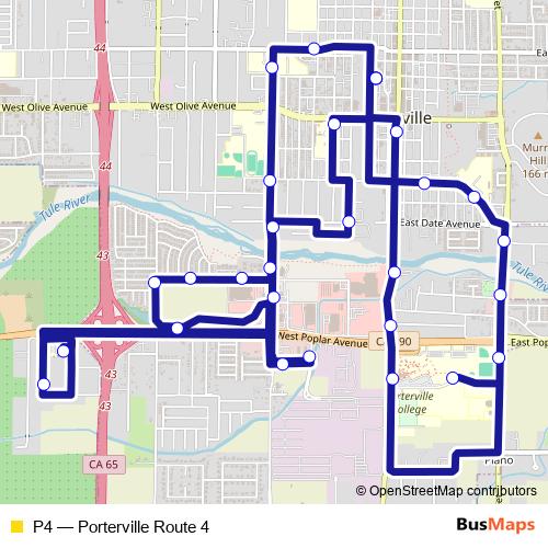P4 bus Line Map