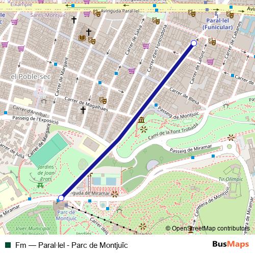 Fm funicular Line Map