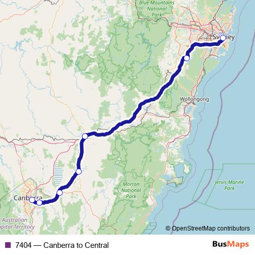 7404 bus Line Map