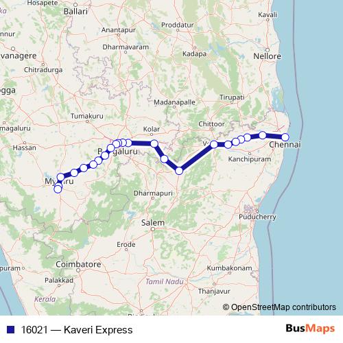 16021 rail Line Map