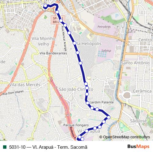 5031-10 bus Line Map