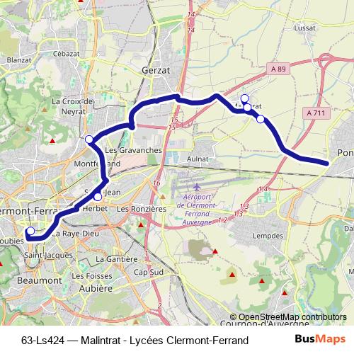 63-Ls424 bus Line Map