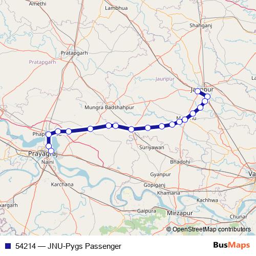 54214 rail Line Map