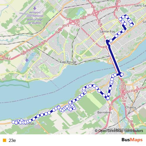 23e bus Line Map