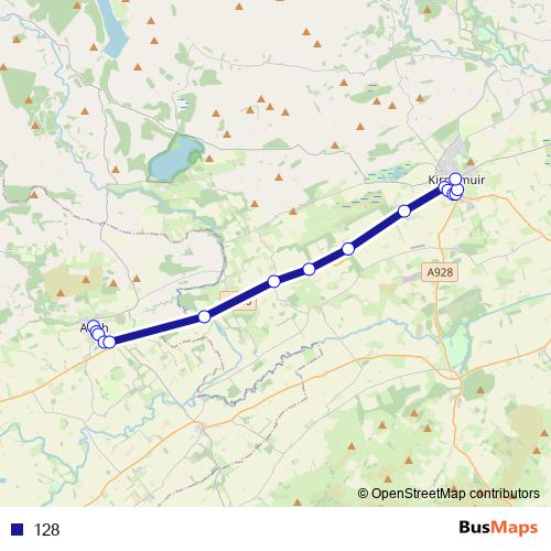 128 bus Line Map