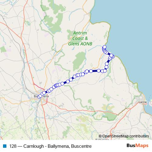 128 bus Line Map