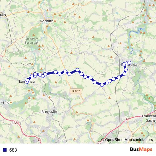 683 bus Line Map