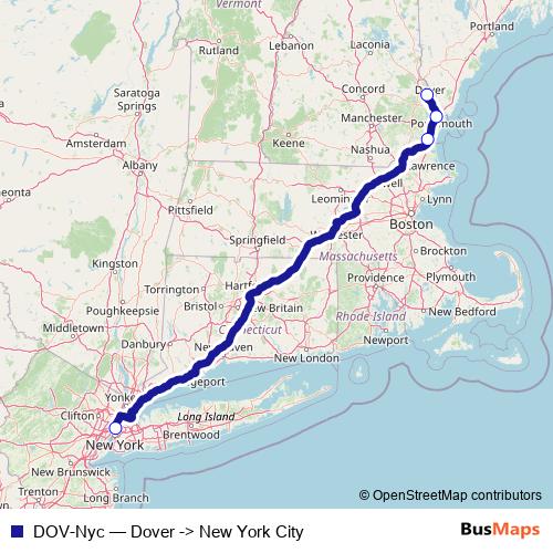DOV-Nyc bus Line Map