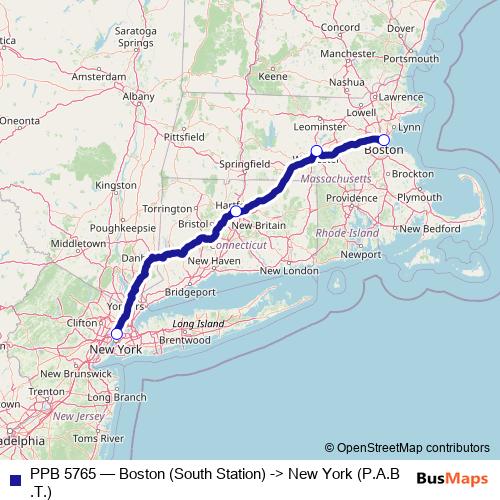 PPB 5765 bus Line Map