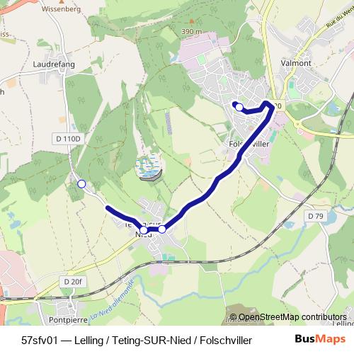 57sfv01 bus Line Map