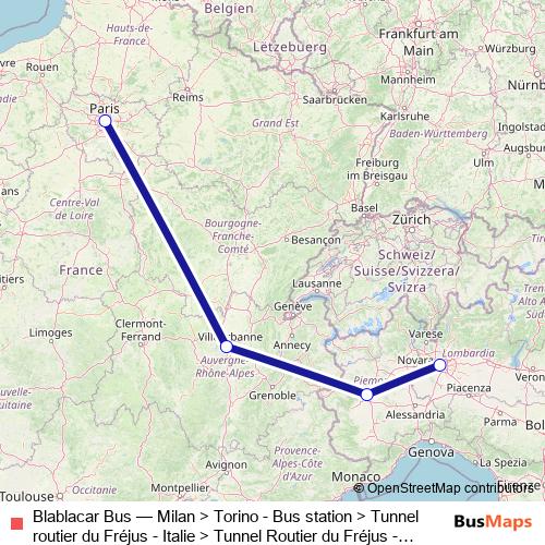 Blablacar Bus bus Line Map