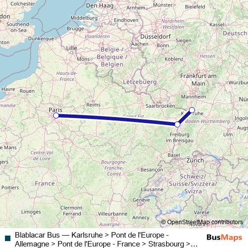 Blablacar Bus bus Line Map