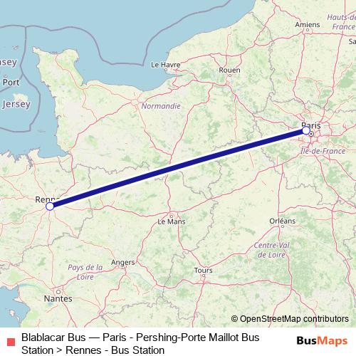 Blablacar Bus bus Line Map