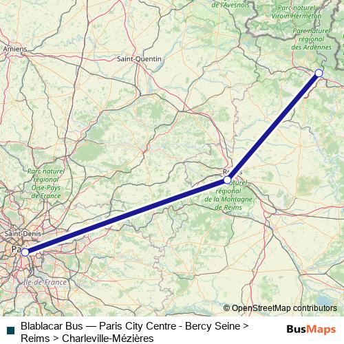 Blablacar Bus bus Line Map