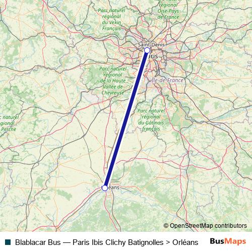 Blablacar Bus bus Line Map