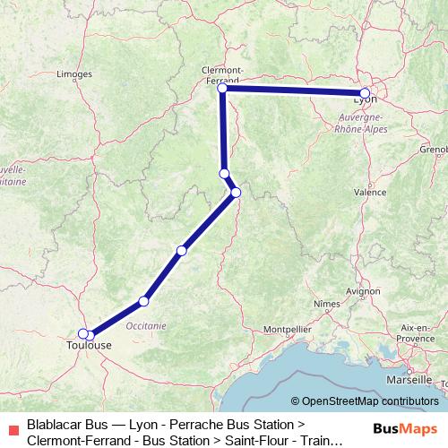 Blablacar Bus bus Line Map