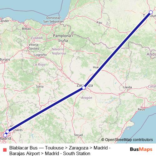 Blablacar Bus bus Line Map