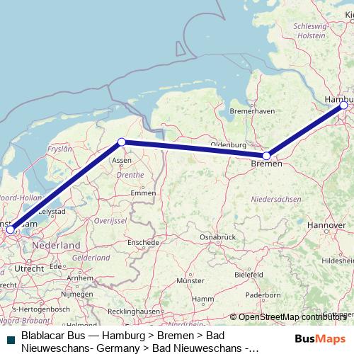 Blablacar Bus bus Line Map