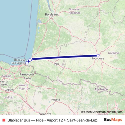 Blablacar Bus bus Line Map