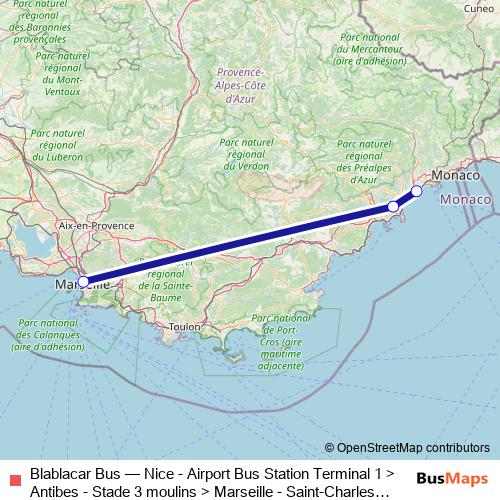 Blablacar Bus bus Line Map