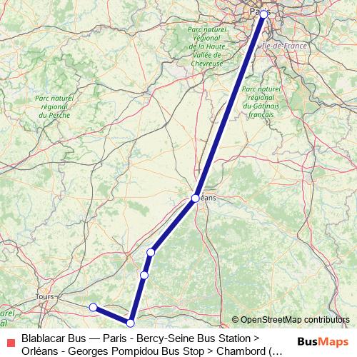 Blablacar Bus bus Line Map