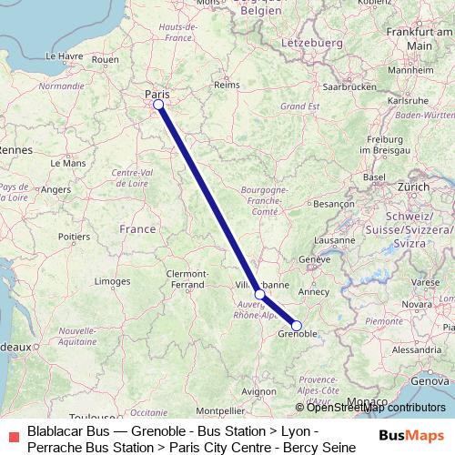 Blablacar Bus bus Line Map