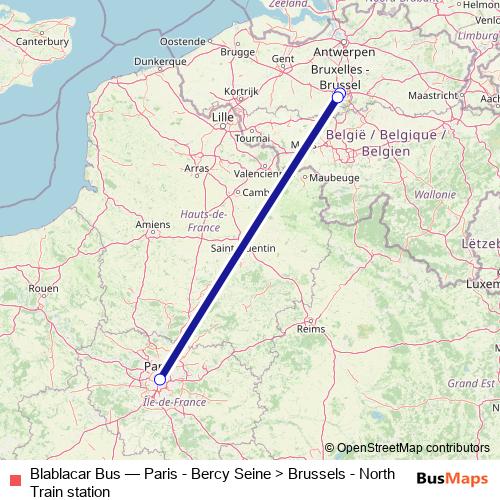 Blablacar Bus bus Line Map