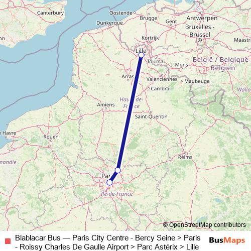 Blablacar Bus bus Line Map
