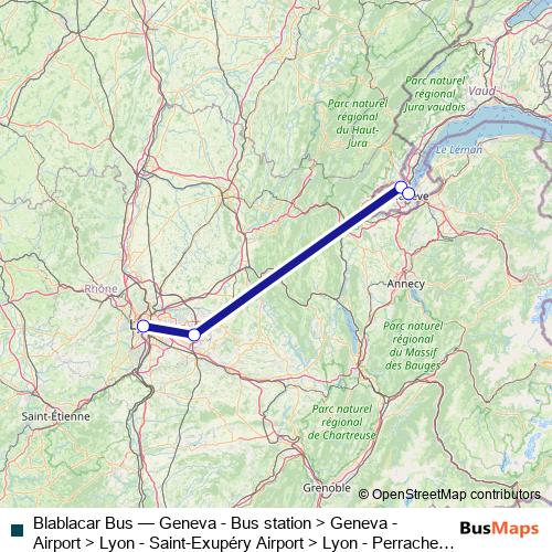 Blablacar Bus bus Line Map